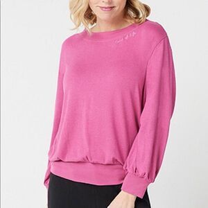 Peace Love World Balloon Slv Comfy Top